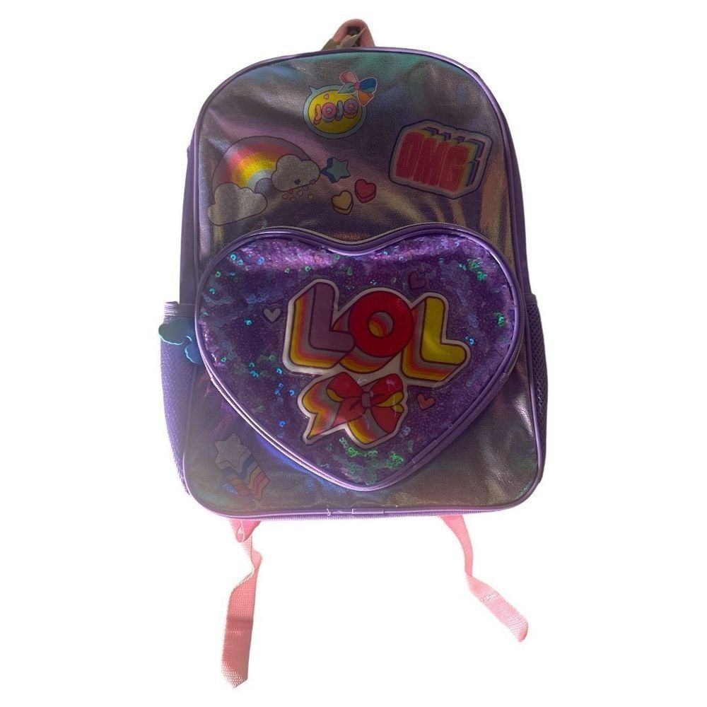 LOL Surprise! Backpack Heart Sequin‎ Accents Rainbow OMG School Bag